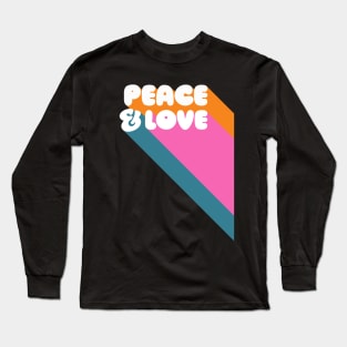 PEACE AND LOVE Long Sleeve T-Shirt
